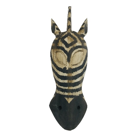 Zebra mask wood 50cm (7168)