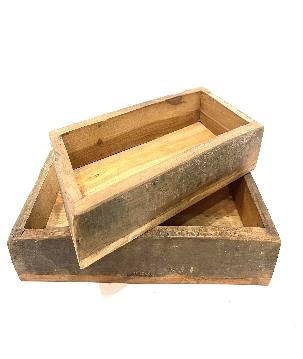 Tray black L 42x25H6cm
