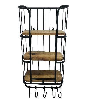 Wallshelve 40x70x20cm black colour