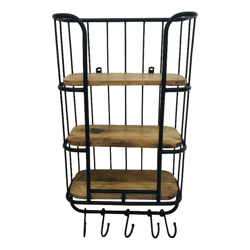 Wallshelve 40x70x20cm black colour