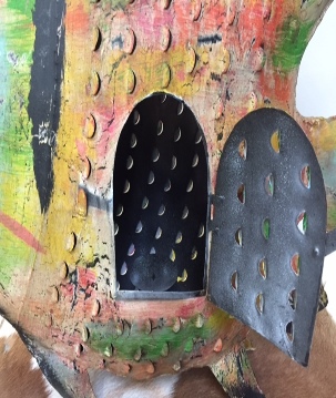 Iron big fish Picasso 85x17x67cm
