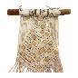 Xmas tree macramé beads (3809)