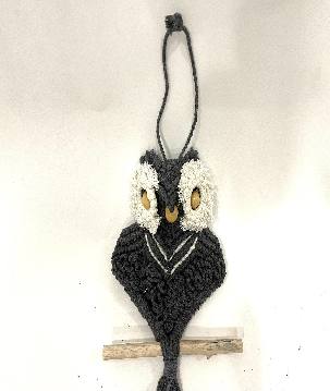 Owl grey macramé (3810)