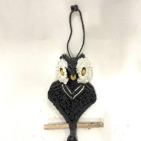 Owl grey macramé (3810)