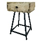 Bedside iron legs,40x37 H60cm
