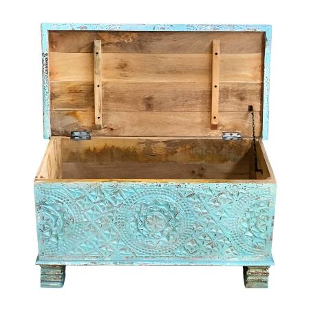 Box carving turqoise (3820)