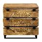 Cabinet carving 3-draw. naturel (3832)