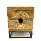 Bedside carving 2-draw. naturel (3834)