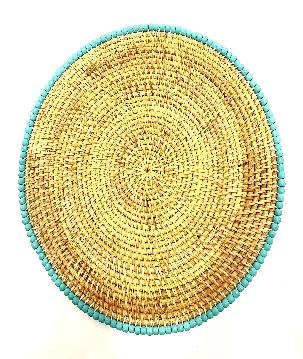 Placemat rattan beads (3855)