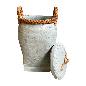 Basket w. lid bamboo blue(3857)