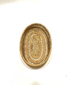 Oval tray rattan S/3 (3859)