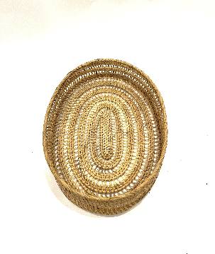 Oval tray rattan S/3 (3859)
