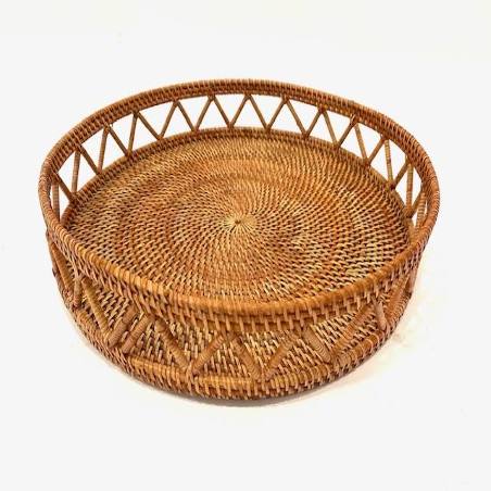 Tray round zigzag (3860)