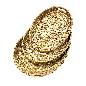 Oval tray rattan S/3 (3863)