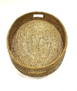 Oval tray rattan S/3 (3863)