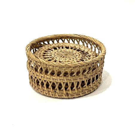 Coasters w.holder S/6 naturel (3867)