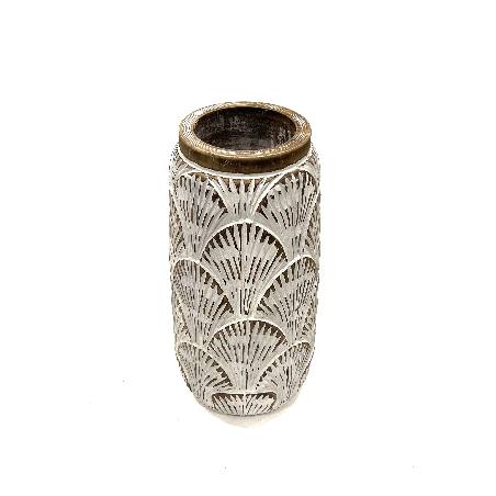 Vaas shell carving H50cm(3870)