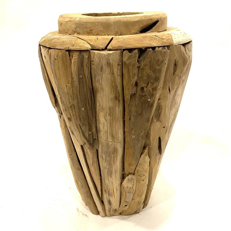 Vase teak akar H50cm(3884)