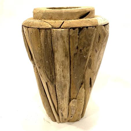 Vase teak akar H50cm(3884)
