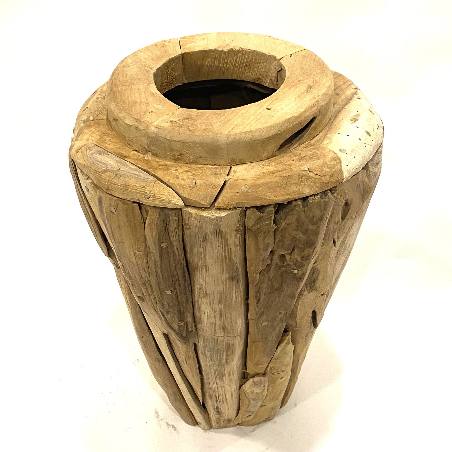 Vase teak akar H50cm(3884)