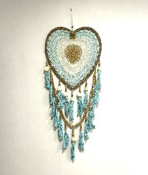 Dreamcather heart turq.(3887)