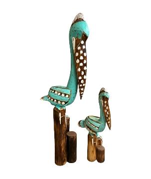 Pelican on pole turq. 100cm(3926)