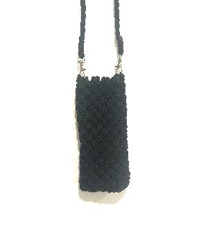 Telephone bag macramë black(3929)
