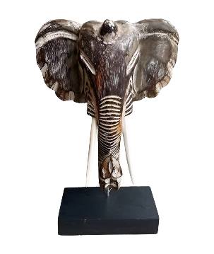 Elephant head S w.stand (3934)