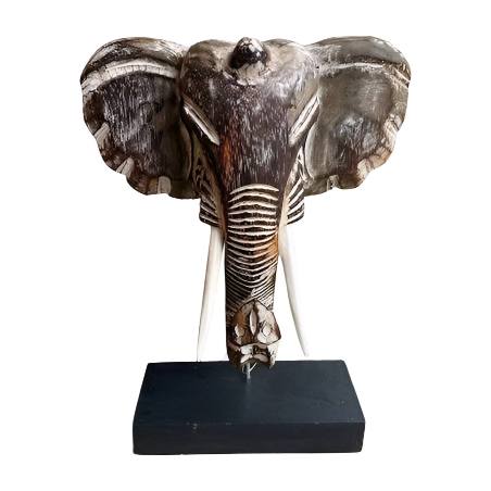 Elephant head S w.stand (3934)