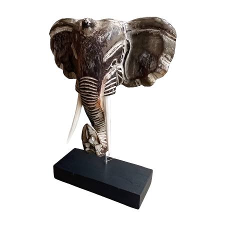 Elephant head S w.stand (3934)