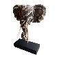 Elephant head S w.stand (3934)