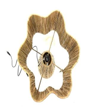 Sisal lamp standing H50cm (3948)