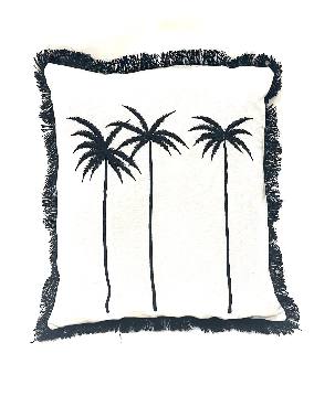 Pillow palm black 50x50cm(3969)