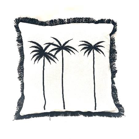Pillow palm black 50x50cm(3970)