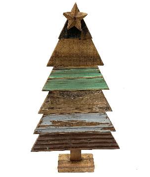 X-mas tree old wood L (3974)