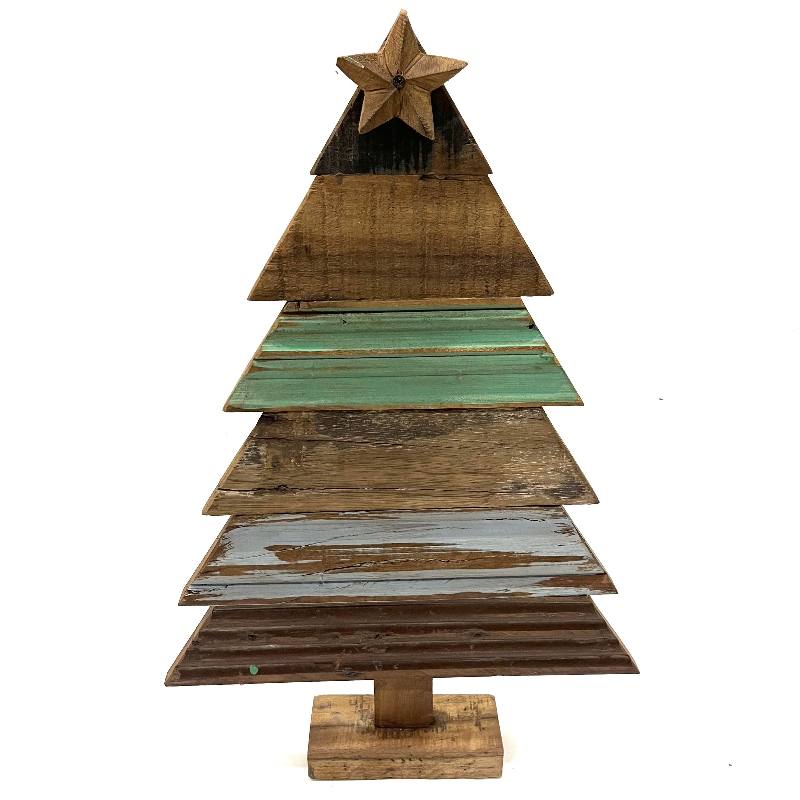 X-mas tree old wood L (3974)