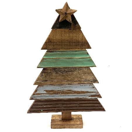 X-mas tree old wood L (3974)