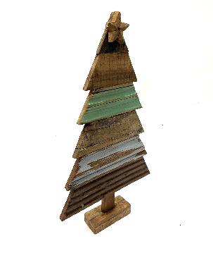 X-mas tree old wood L (3974)