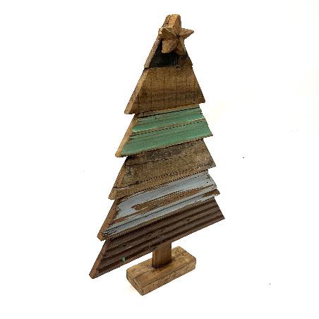 X-mas tree old wood L (3974)