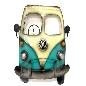 V.W bus walldeco (3996)