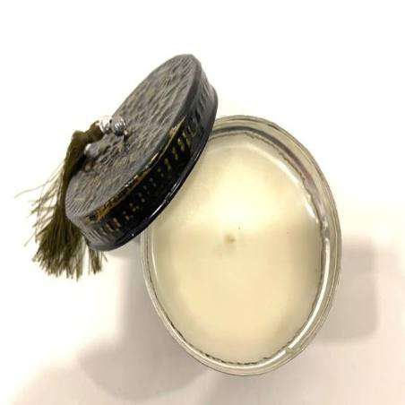 Can with candle bl/gold (80004)