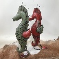 Seahorse old iron, different colours  21x46cm (7759)