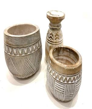 Pot carving L (80021)