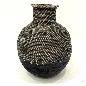 Vase rattan/wood S H40cm (80065)