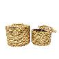 Storage pot rattan L (80066)