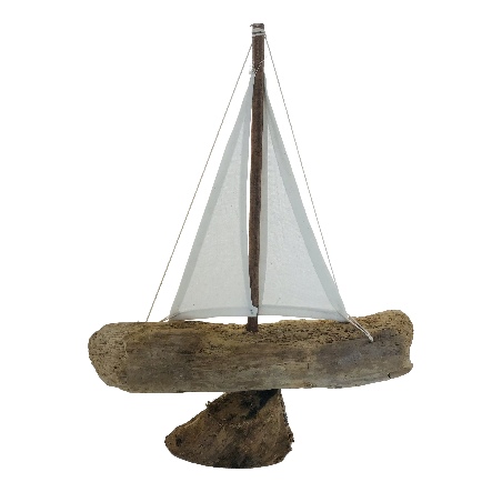 Boat driftwood, +/-25x H40cm (7833)