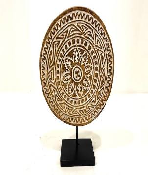 Round deco on stand (80079)