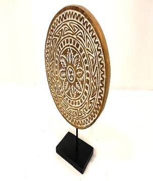 Round deco on stand (80079)