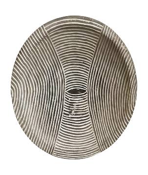 Plate carved D50cm (80082)