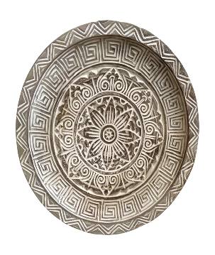 Plate carved D50cm (80082)